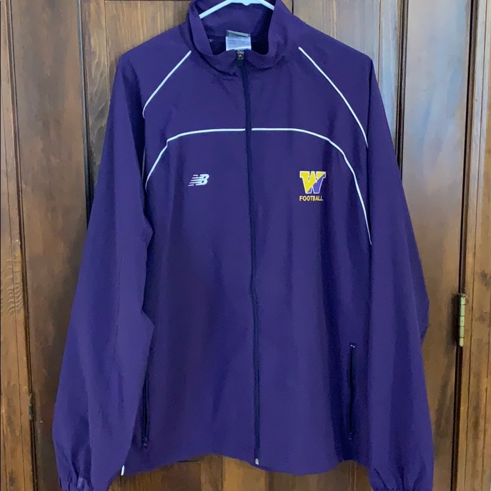 Williams College Football windbreaker jacket NWT L
